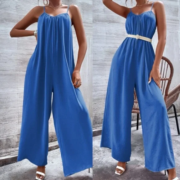 Boho wide leg cami jumpsuit - Picture 13 of 15